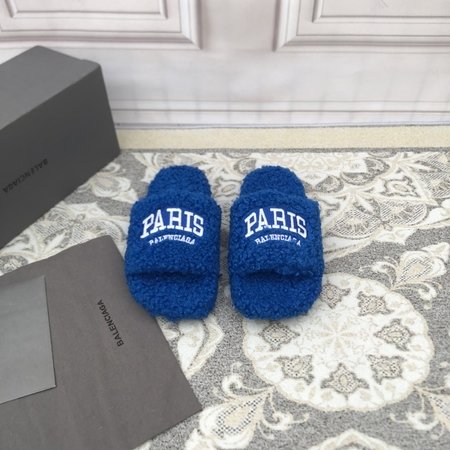 Balenciaga Political Campaign logo embroidered wool mop