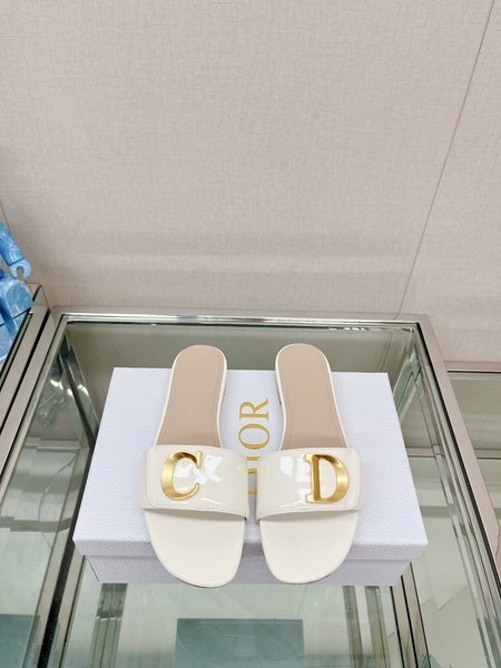 Dior flat flat sandals slippers