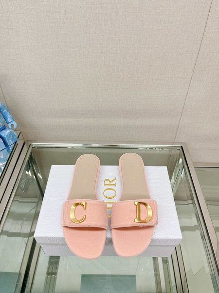 Dior flat flat sandals slippers