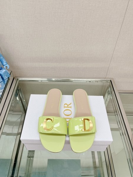 Dior flat flat sandals slippers