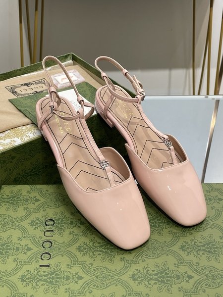 Gucci Double G Buckle Ballet Mary Jane Flats