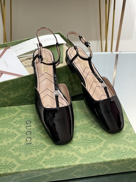 Gucci Double G Buckle Ballet Mary Jane Flats