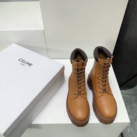 Celine calfskin martin boots