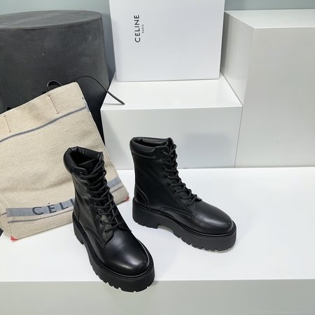 Celine calfskin martin boots