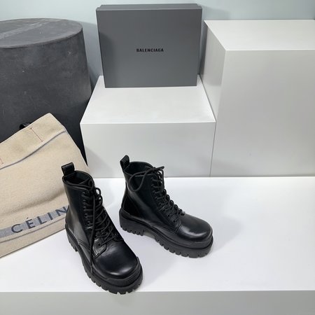 Balenciaga platform lace-up martin boots