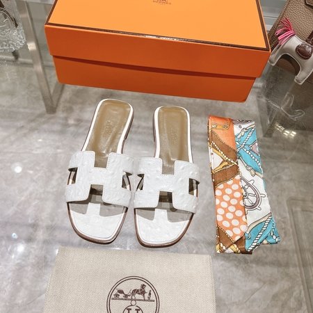 Hermes H slippers Oran sandals series