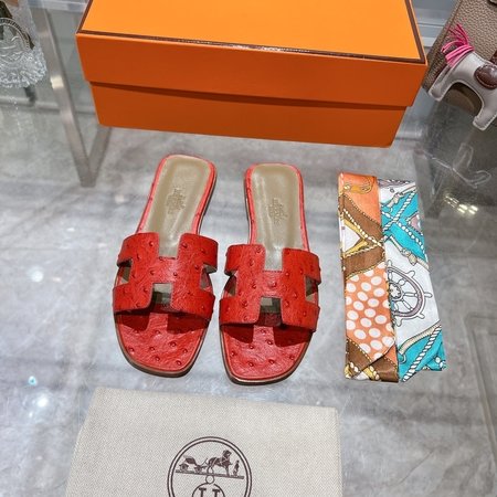 Hermes H slippers Oran sandals series