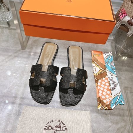 Hermes H slippers Oran sandals series