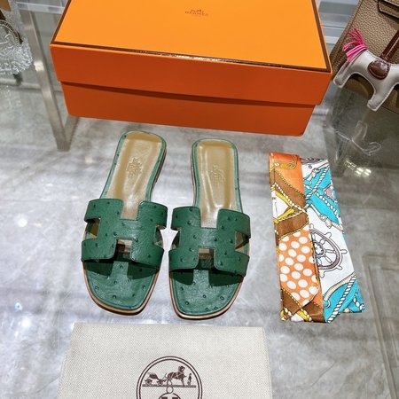 Hermes H slippers Oran sandals series