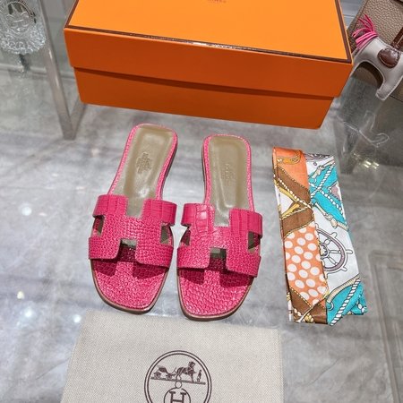 Hermes H slippers Oran sandals series