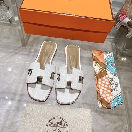 Hermes H slippers Oran sandals series