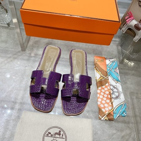 Hermes H slippers Oran sandals series