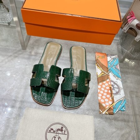 Hermes H slippers Oran sandals series