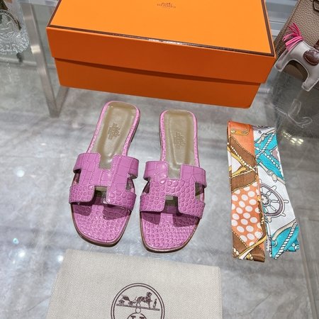 Hermes H slippers Oran sandals series