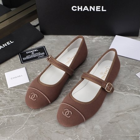 Chanel mary jane denim shoes