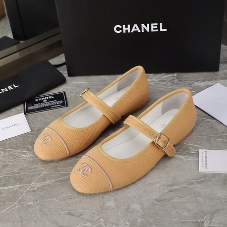 Chanel mary jane denim shoes