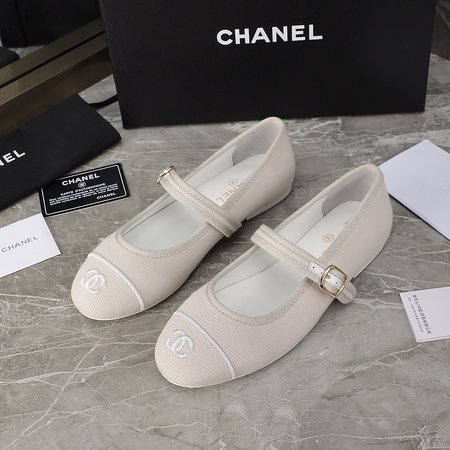 Chanel mary jane denim shoes