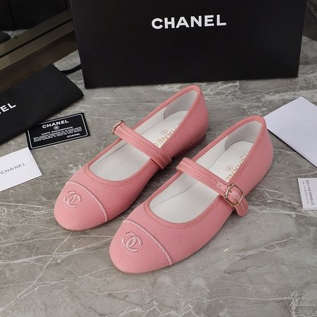 Chanel mary jane denim shoes