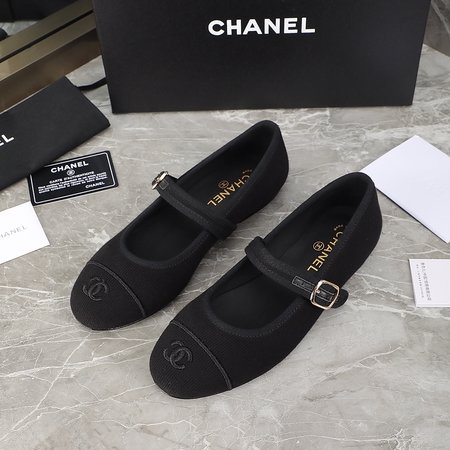 Chanel mary jane denim shoes