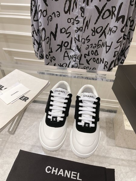 Chanel Colorblock sneakers, flat casual shoes