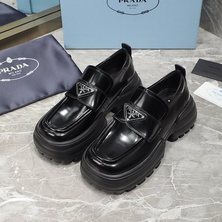 Prada Imported sheepskin loafers