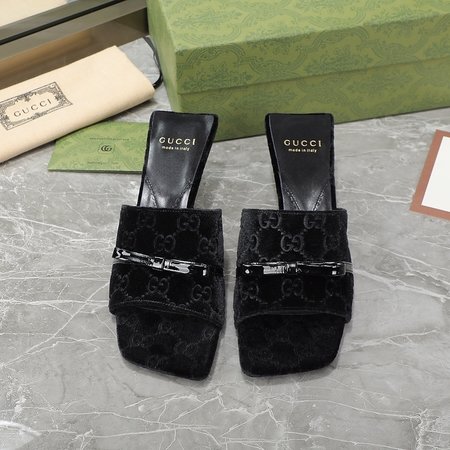 Gucci GG jacquard sandals