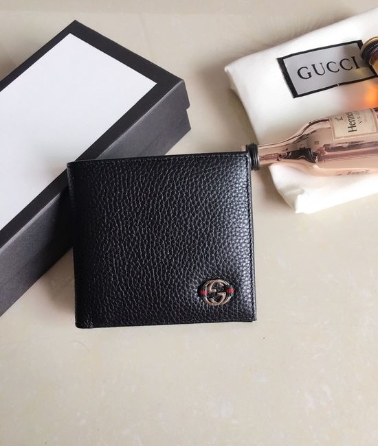 Gucci Cowhide Short Bifold Wallet 365464