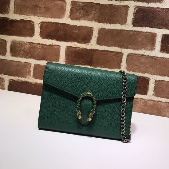 Gucci Two-tone Green Chain Bag 401231