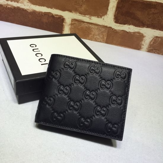 Gucci Embossed Leather Short Wallet 365466