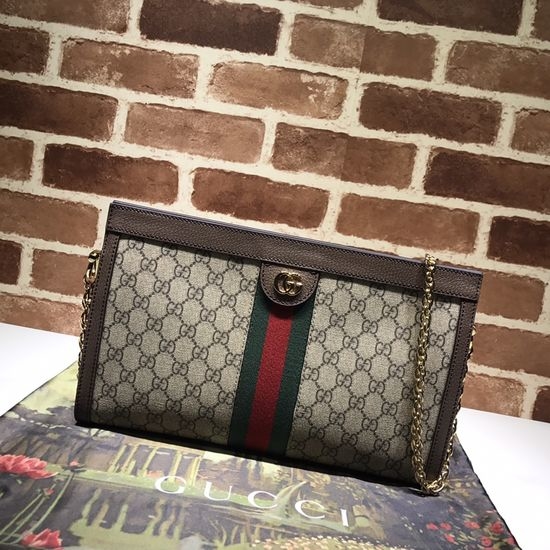 Gucci Handbag Brown Leather 503876