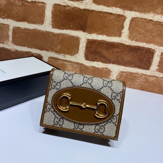 Gucci Brown Leather Short Wallet 621887