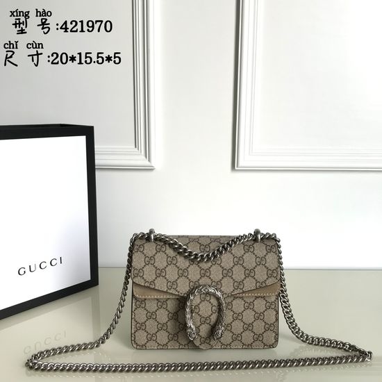 Gucci PVC Apricot Leather Large Tote 6005