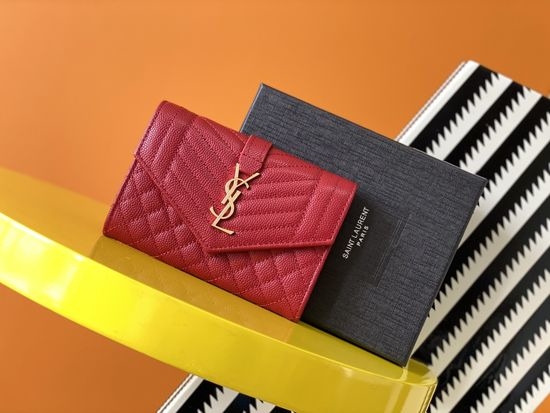 Yves Saint Laurent YSL Monogram Mix Matelasse Leather Mini Wallet 651026