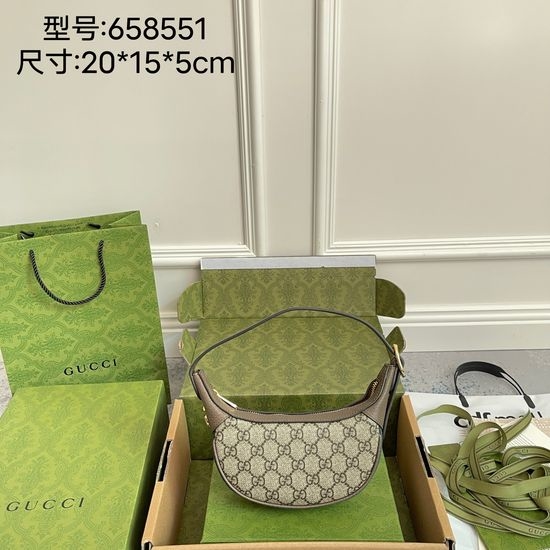 Gucci Handbag PVC Brown Original 658551