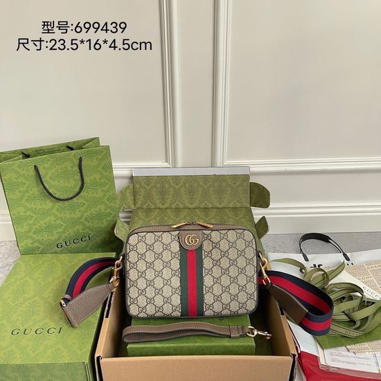 Gucci Top Original Leather Handbag 699439
