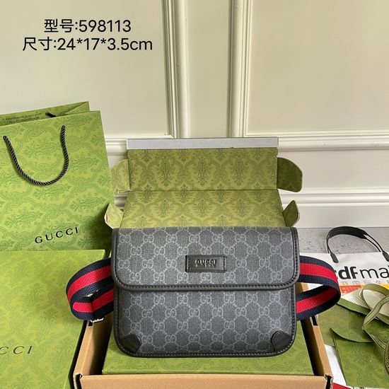 Gucci Large PVC Shoulder Bag 598113 5898