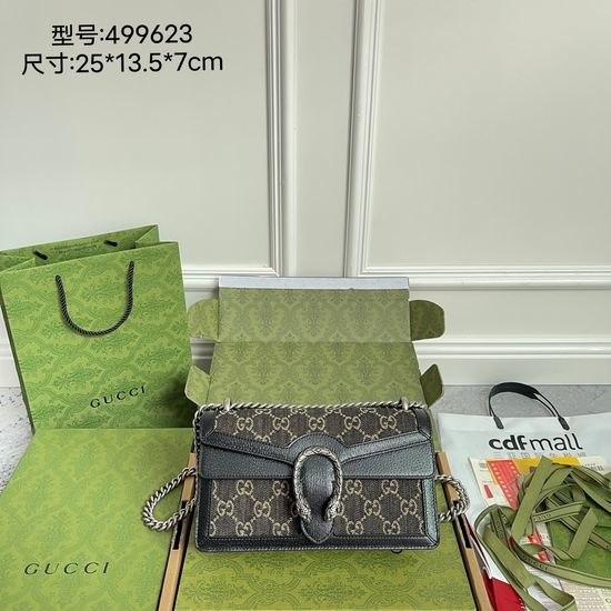 Gucci Large Handbag Denim Canvas Tote Bag 499623