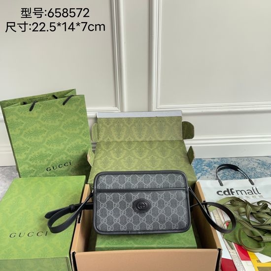 Gucci Large Bag Textured Leather Daily Handbag 658572