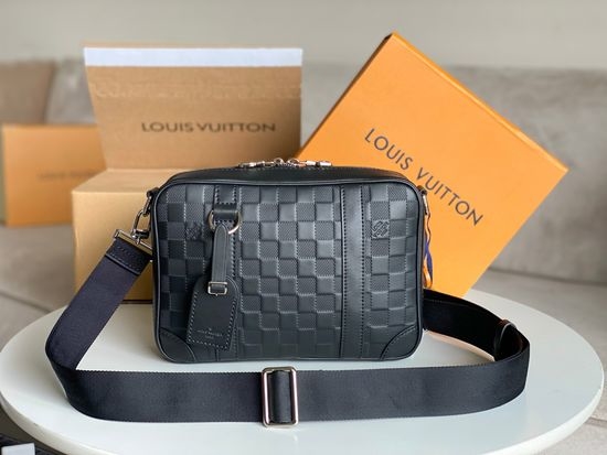 Louis Vuitton LV Sirius Messenger Bag Damier Leather Satchel N45286
