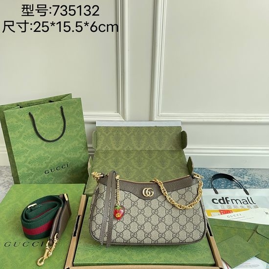 Gucci Coated Canvas Crossbody Bag 735132