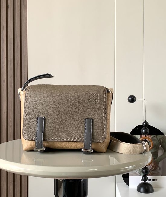 Loewe Military Messenger Leather Crossbody Bag 9012