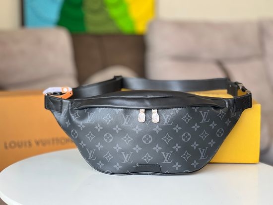 Louis Vuitton LV Bumbag Black Flower Canvas Waist Bag M44336