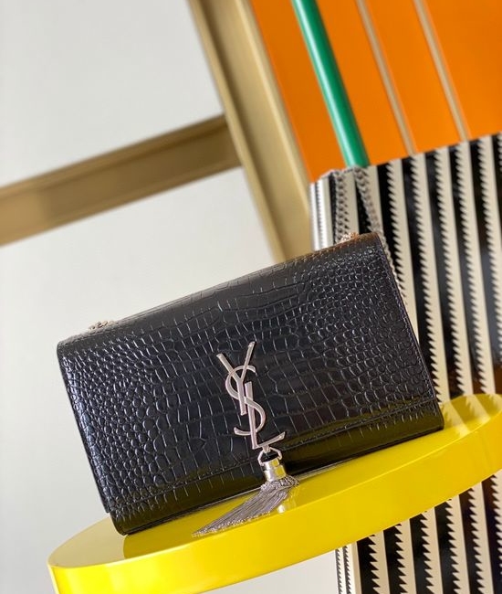 Yves Saint Laurent YSL Kate Crocodile Pattern Bag 354119
