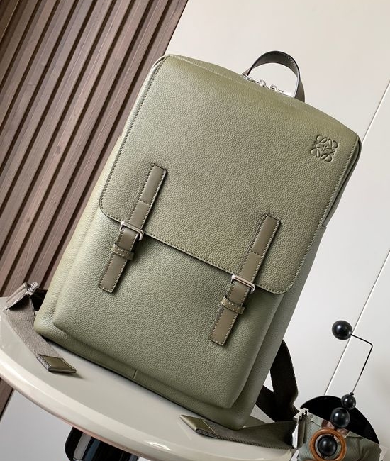 Loewe Military Backpack Grain Leather 9024