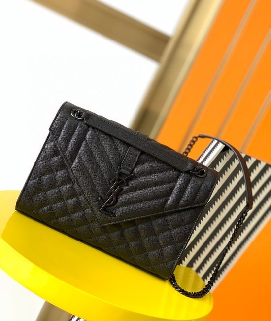 Yves Saint Laurent YSL Quilted Leather Envelope Bag 487206