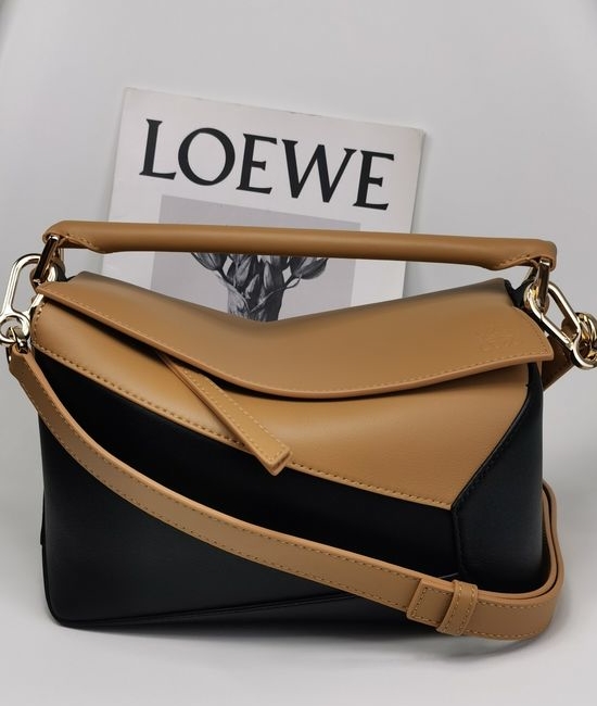 Loewe Puzzle Warm Sand Yellow Black Small 3001b