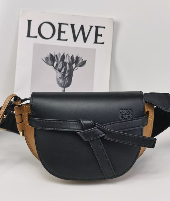 Loewe Mini Gate Dual Saddle Bag Leather 56t21S