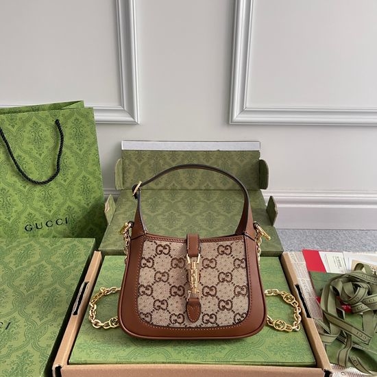 Gucci Brown Hotfix Rhinestone Bag 675799