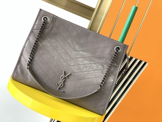 Yves Saint Laurent YSL NIKI Shopping Waxed Leather Bag 577999
