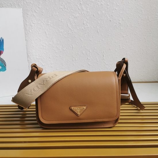 Prada Lindy Grain Leather Crossbody Bag 1BD372